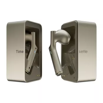 In-Ear-Übersetzer Timekettle W4 AI Gold — Simultandolmetscher-Ohrhörer