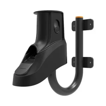 Fiskars 1027095 Schlauchhalter Fiber, Metall Schwarz