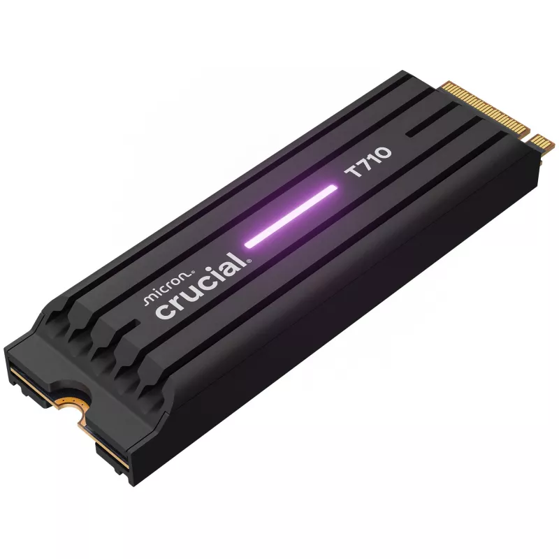 SSD CRUCIAL T710 4 TB M.2 PCIe 5.0 NVMe — 4000 GB, Lesen 14500 MB/s, Schreiben 13800 MB/s