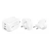 Wandladegerät Belkin BOOSTCHARGE 100W 2C1A WCH016HQWH mit austauschbarem Stecker