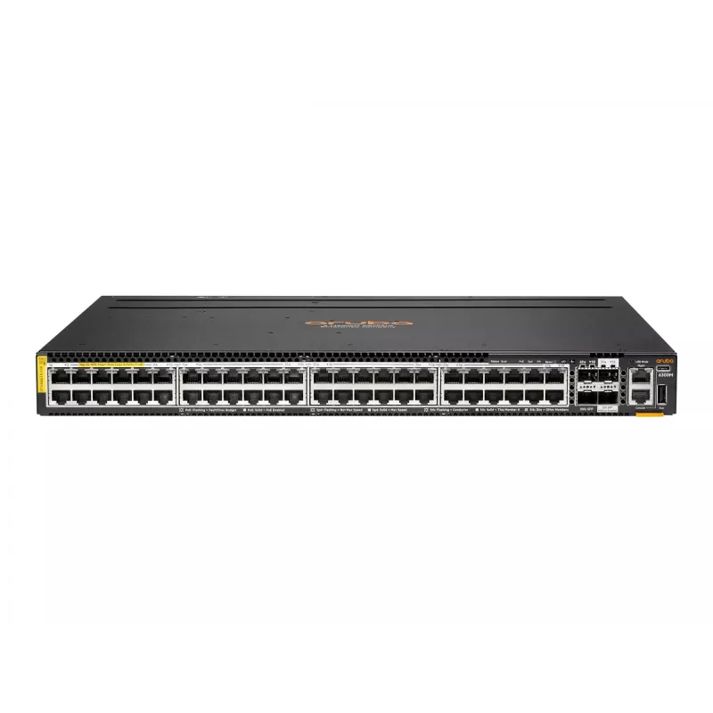 Managed Network Switch HP Enterprise Aruba R8S90A 48x 5G Ethernet (100/1000/5000) PoE, RJ-45/USB-C Konsole, 880 Gbit/s