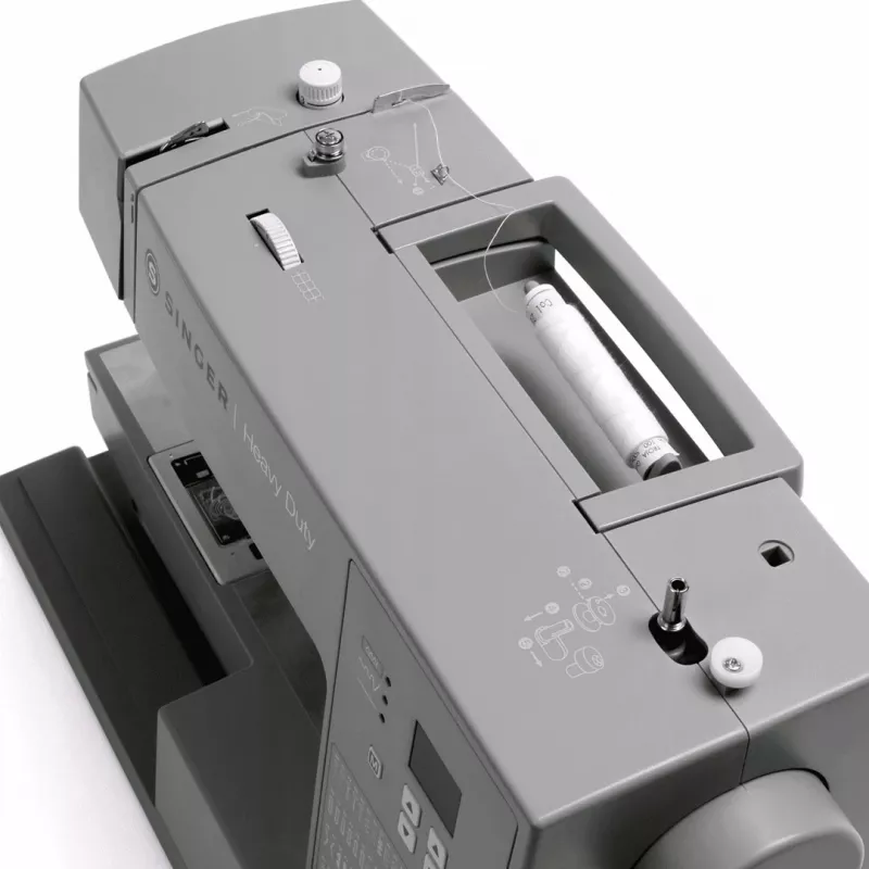 SINGER Nähautomat HD6605 – elektrisch, 1-Stufen-Knopfloch, Freiarm, grau, 6 kg