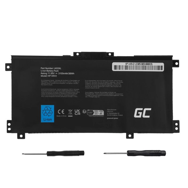 Akku Grün Cell HP149V2 für HP Envy x360 15-BP 17-AE