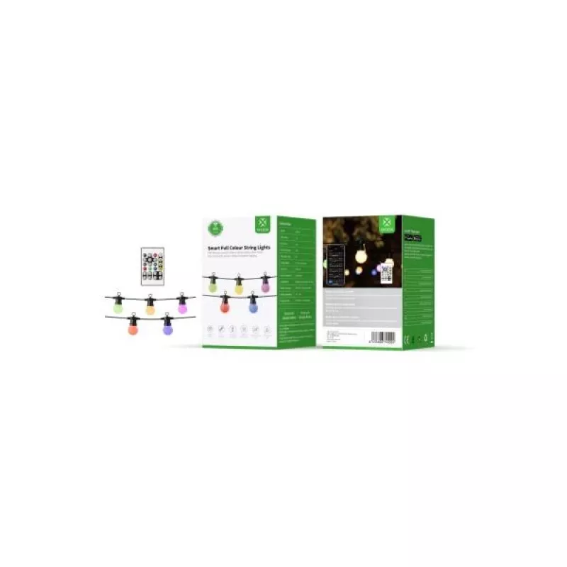 WOOX R5195 Smart Dekorative Lichterkette 9m RGB+CCT, Google Assistant & Amazon Alexa, IP65
