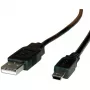 ROLINE USB 2.0 Kabel, Typ A - 5-Pin Mini 0,8m (11.02.8708)