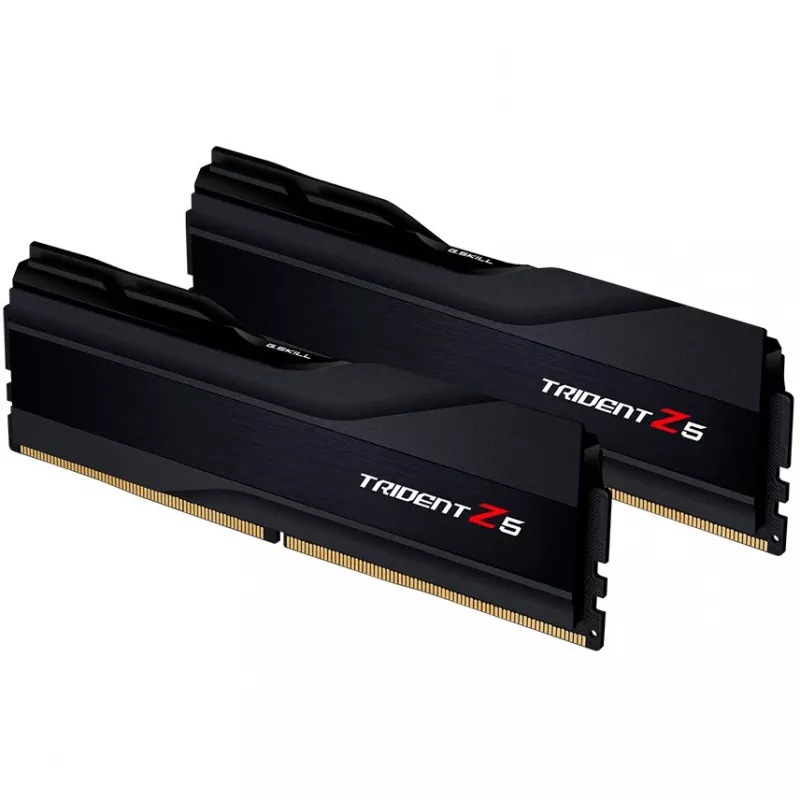 DIMM 32 GB DDR5-6400 (2x 16 GB) Dual-Kit, Arbeitsspeicher schwarz (matt), F5-6400J3239G16GX2-TZ5K, Trident Z5, INTEL XMP