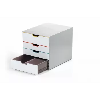 Durable VARICOLOR MIX 4 Kunststoff-Schubladeneinheit Grau 4 Schubladen