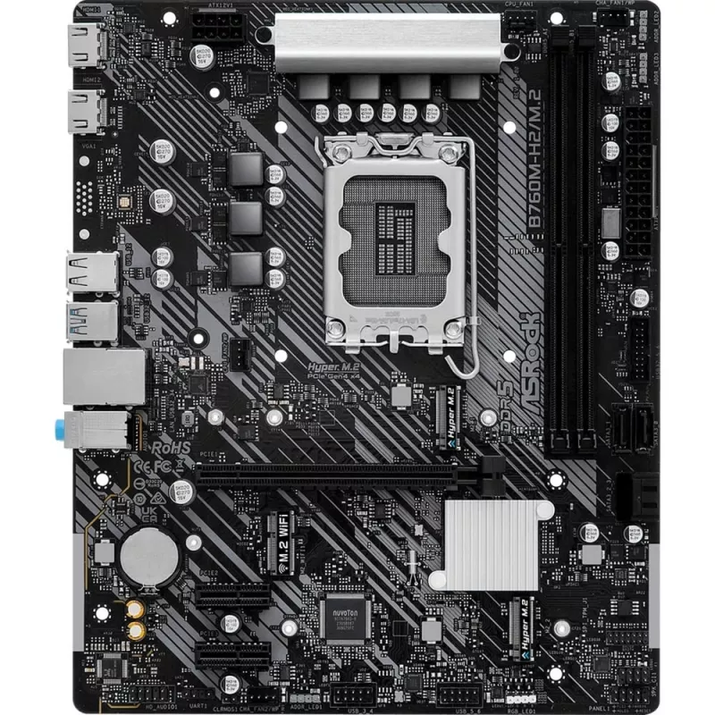 ASRock B760M-H2/M.2 DDR5 LGA1700 Micro-ATX Motherboard