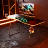 Maclean Gaming-Schreibtisch NanoRS mit Monitorablage max. 50 kg Höhe 850 mm Schwarz RS170, Gaming-Tisch, Schwarz