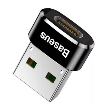 Baseus USB-Stecker auf Typ-C-Buchse Adapter Konverter Schwarz