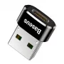 Baseus USB-Stecker auf Typ-C-Buchse Adapter Konverter Schwarz