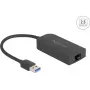 DeLOCK 66045 Adapter USB 5 Gbps Typ-A zu 2,5 Gigabit LAN RJ45 Schwarz
