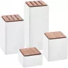 Keramik-Vorratsdosen-Set 4-teilig ZWILLING 1002267 – glasiert, stapelbar, luftdicht für Tee, Kaffee, Zucker, Gewürze