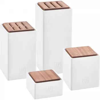 Keramik-Vorratsdosen-Set 4-teilig ZWILLING 1002267 – glasiert, stapelbar, luftdicht für Tee, Kaffee, Zucker, Gewürze