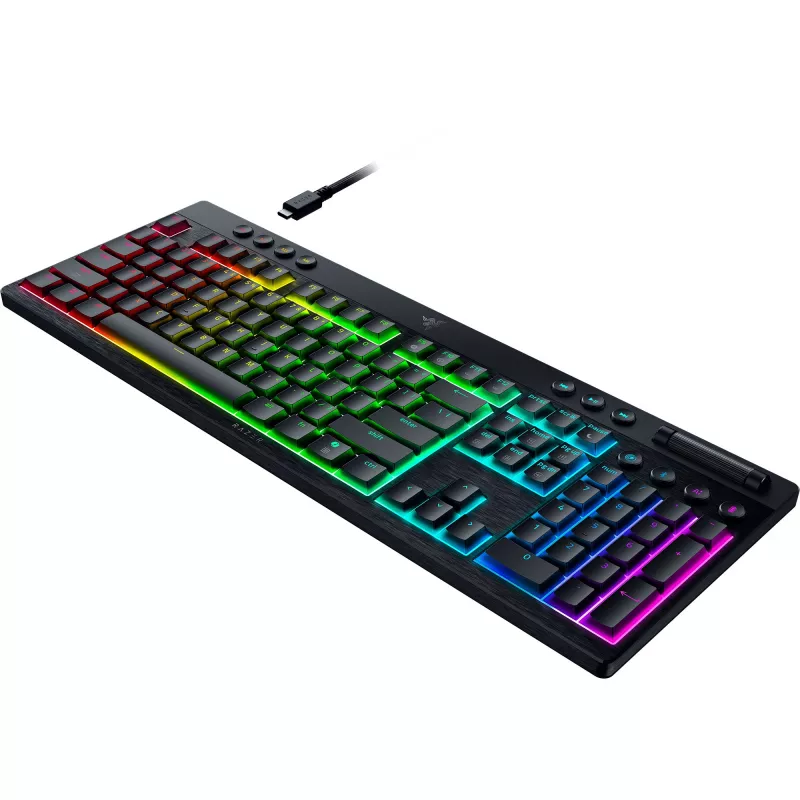 Mechanische Low-Profile-Tastatur Razer SchwarzWidow V4 — Orange Switches, Wireless Bluetooth