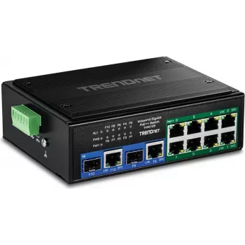 Industrieller Gigabit-Switch TRENDnet TI-BG108 – 10 Ports, 400W PoE++