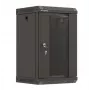 Lanberg WF11-3309-10B Rack-Schrank 9U Wandmontage-Rack Schwarz