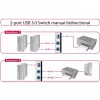 DeLOCK 87667 USB 3.0 2-Port bidirektionaler Sharing-Switch