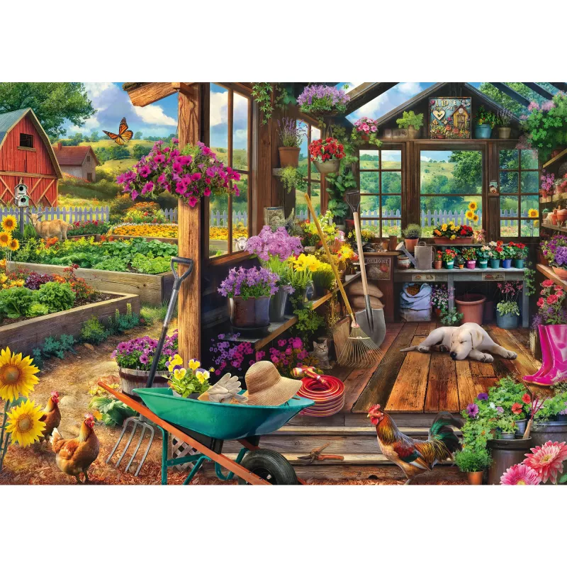 Jeff Haynie: Gartenhaus, Puzzle 1000 Teile