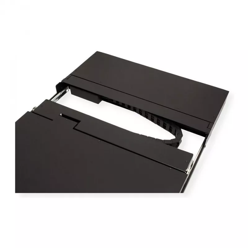 Rack-Konsole VALUE 26.99.0123, 43,2 cm (17 Zoll) LCD, 1280×1024, 1U, französische Tastatur, schwarz