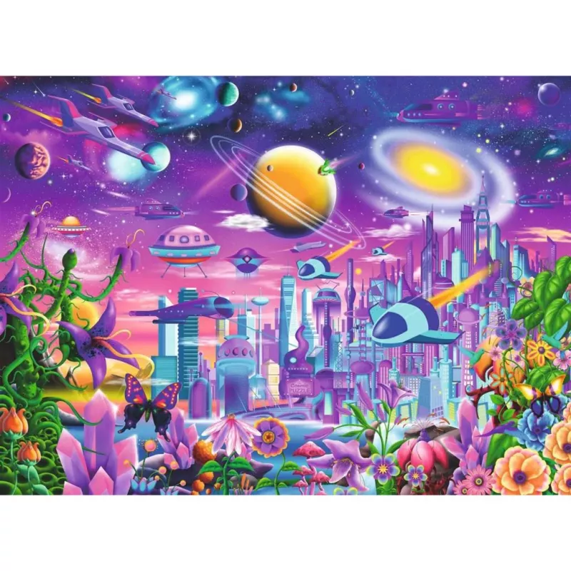 Kinderpuzzle Cosmic City (200 Teile)