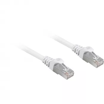 Patchkabel RJ45 Cat.6a SFTP (Weiß, 25 cm, LSOH (halogenfrei))