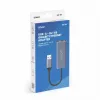 Netzwerkschnittstellenadapter SAVIO AK-83 USB Typ-A auf RJ-45 Stecker, 5 Gbit/s, schwarz