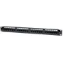 Intellinet Patch Panel, Cat5e, UTP, 24-Port, 1HE, Schwarz, IEEE 802.3, IEEE 802.3ab, IEEE 802.3u, 10/100/1000Base-T(X), Gigabit Ethernet, RJ-45, Gold, Cat5e