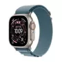 Smartwatch Apple Watch Ultra 3 GPS + Cellular 49mm Natural Titanium mit Hellblauem Alpine Loop