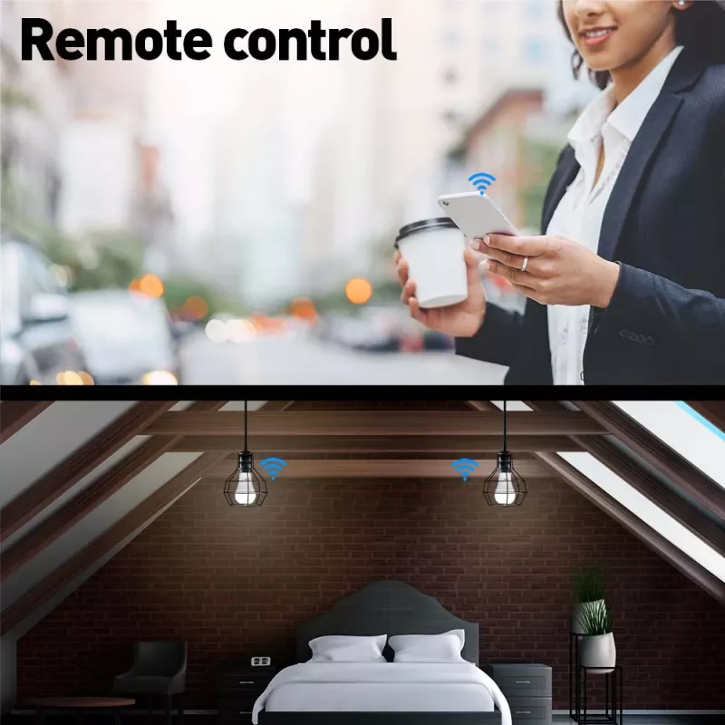 Smart WiFi Lampe Tellur TLL331341 9W RGB Dimmer — Wi‑Fi RGB LED 9W, dimmbar