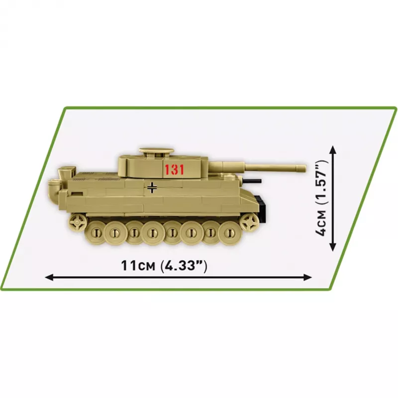 Bausatz Cobi Tiger I 131 — 144 Teile, empfohlenes Alter 6+, grün