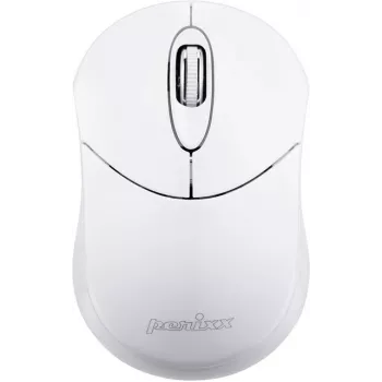 Perixx PERIMICE-802W, Bluetooth-Maus für PC und Tablet, kabellos, weiß