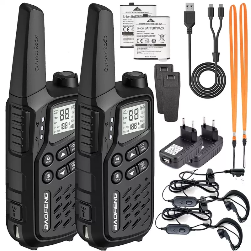 Walkie-Talkie Baofeng BF-T25E Schwarz, 2 Stück