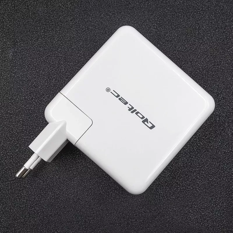 Qoltec GaN Charger FAST 108W | 5-20V | 3-4.7A | USB C | Weiß