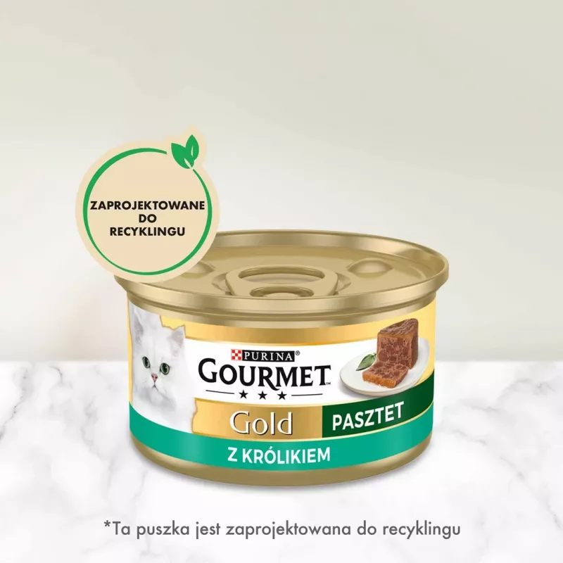 Nassfutter für Katzen Gourmet pâté mit Kaninchen 85 g