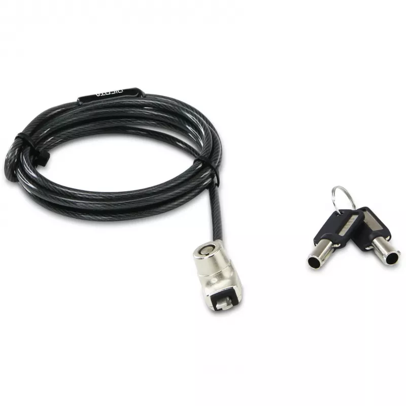 DICOTA BASE XX Laptop Lock Wedge Kabelschloss Anthrazit 1,5 m