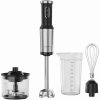 Handmixer, 1200 W, in CB, Schwarz, Tigerzahn-Schneidwerk, Schneebesen, Zerkleinerer, Becher