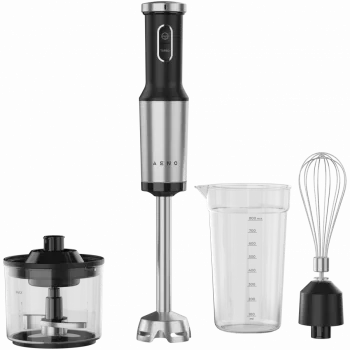 Handmixer, 1200 W, in CB, Schwarz, Tigerzahn-Schneidwerk, Schneebesen, Zerkleinerer, Becher