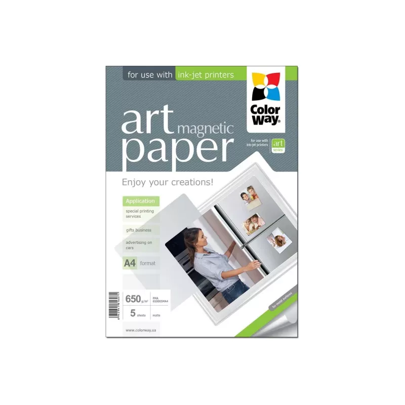 ART | Weiß | 650 g/m² | A4 | A4 | Mattes magnetisches Fotopapier