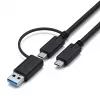 Satechi Triple 4K Display Wired Dock Schwarz Silber 4K Ultra HD 60 Hz