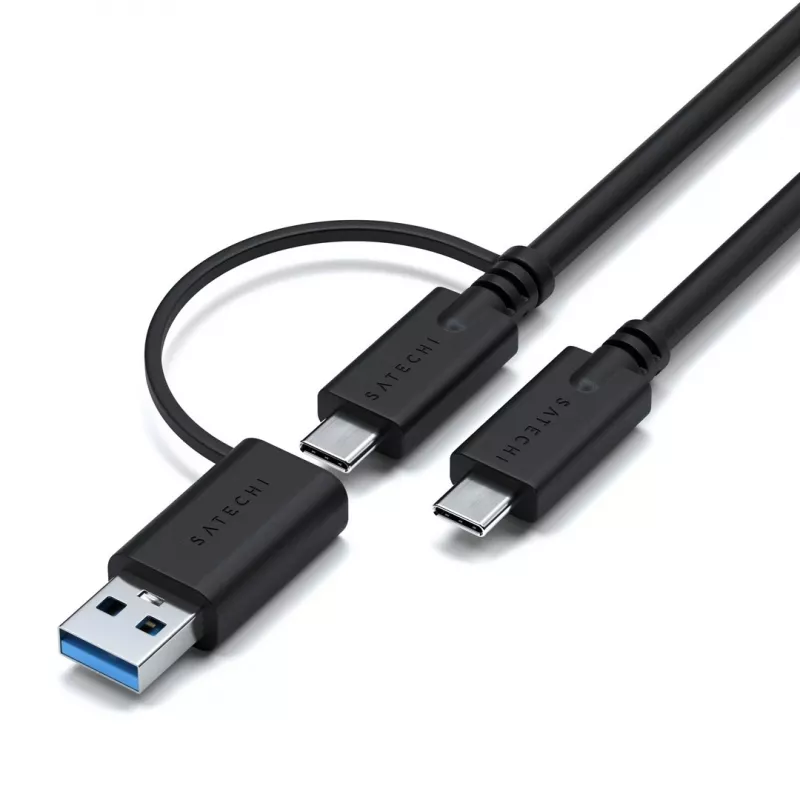 Satechi Triple 4K Display Wired Dock Schwarz Silber 4K Ultra HD 60 Hz