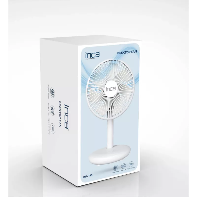 Inca IMF-14B Tischventilator, Weiß