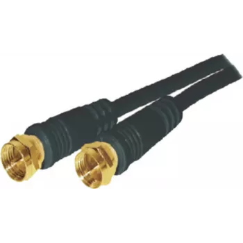 Koaxialkabel S/CONN 80092-G-128CP-S 1,5 m F-Typ Schwarz