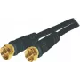 Koaxialkabel S/CONN 80092-G-128CP-S 1,5 m F-Typ Schwarz