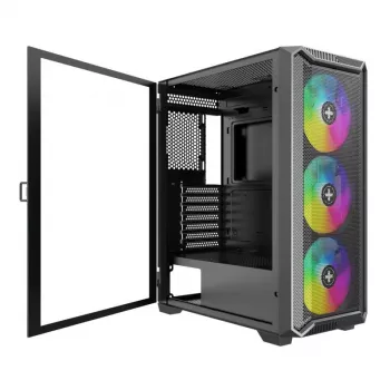Case|XILENCE|ATX/micro ATX/Mini-ITX|Schwarz|Midi Tower|PC|XG161