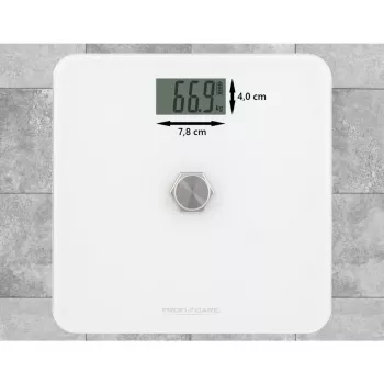Elektronische Personenwaage Profi-Care PC-PW 3112 — 180 kg Kapazität, 100 g Genauigkeit, 310×310×44 mm, LCD-Anzeige