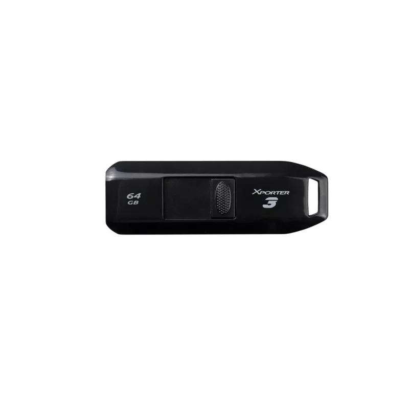 USB-Flash-Laufwerk PATRIOT Xporter 64 GB USB Typ-A 3.2 Gen 1 (Schieber, schwarz, 80 MB/s)