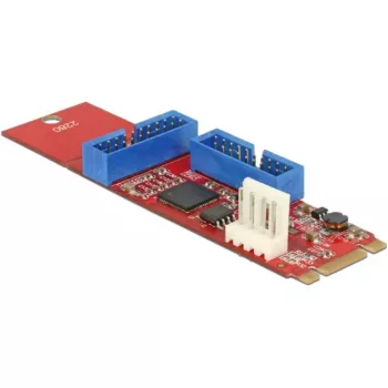 Delock Konverter M.2 Key B+M Stecker > 2 x USB 3.0 Pinleiste - USB-Adapter - M.2-Karte - USB 3.0 (intern) x 2 (62843)