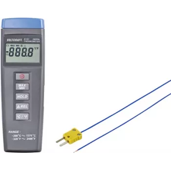 VOLTCRAFT K101 + TP 202 Temperaturmessgerät -200 bis +1370 °C Sonde Typ K