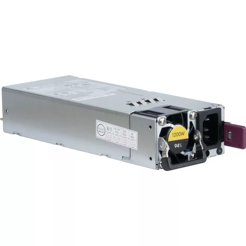 Netzteil INTER-TECH R2A-DV1200-N 1200 W 2U, 80 PLUS Platinum, 100–240 V, 50–60 Hz, Grau